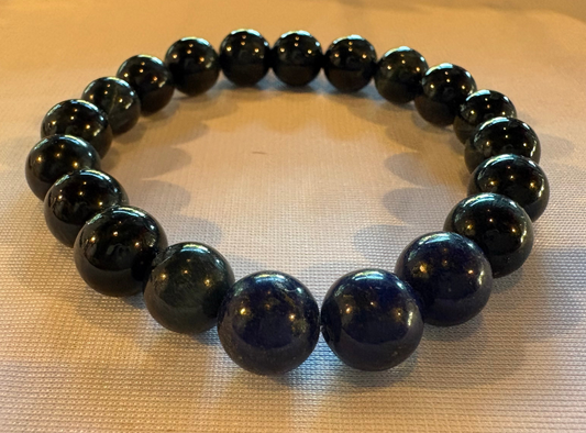 Men’s Black Tiger Eye & Lapis