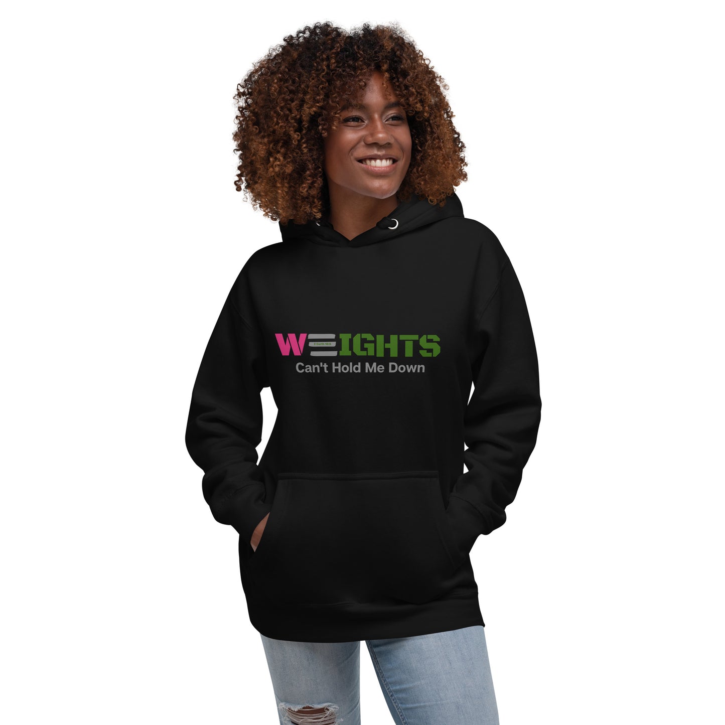 Hoodie - Pink & Green WEIGHTS