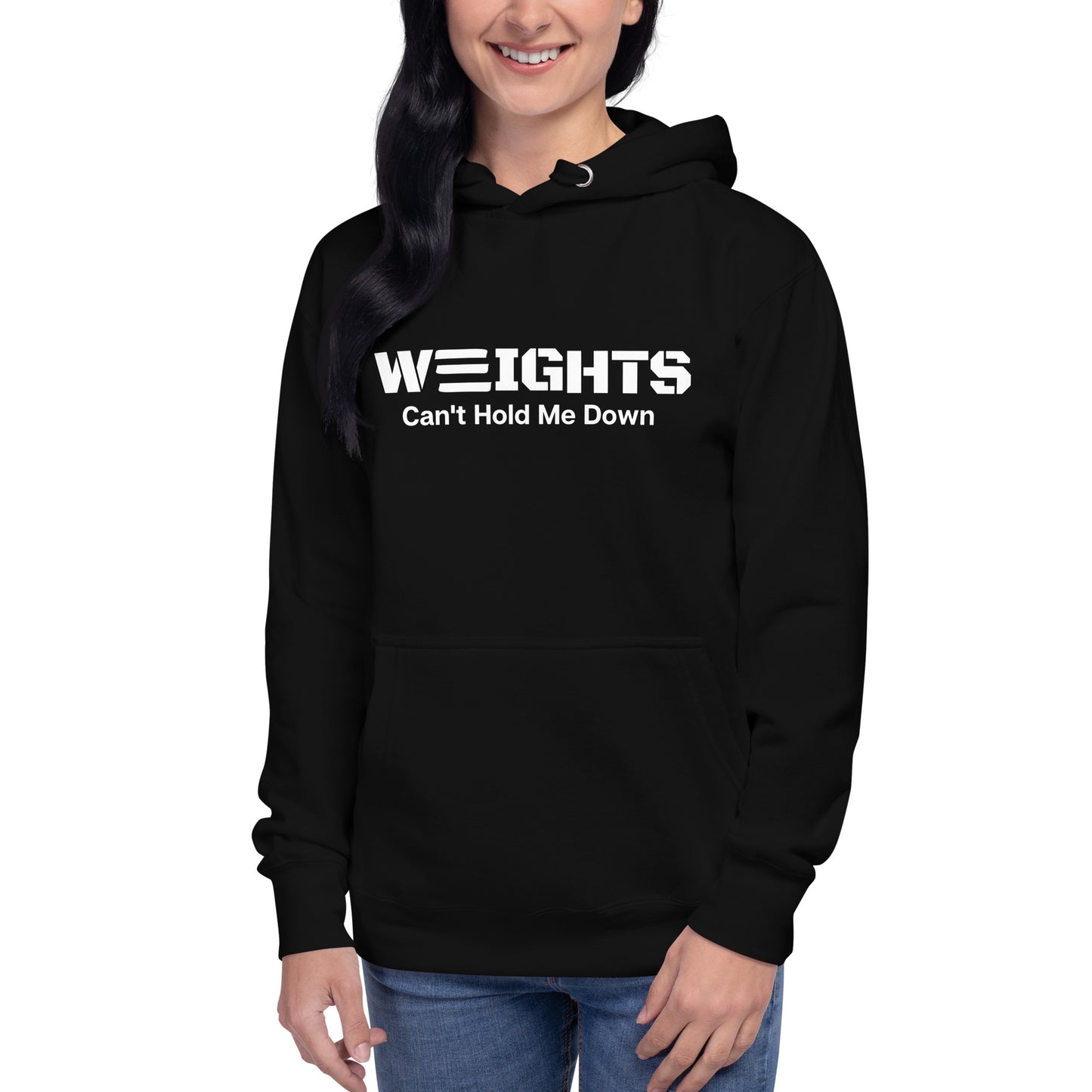 WEIGHTS White Unisex Hoodie