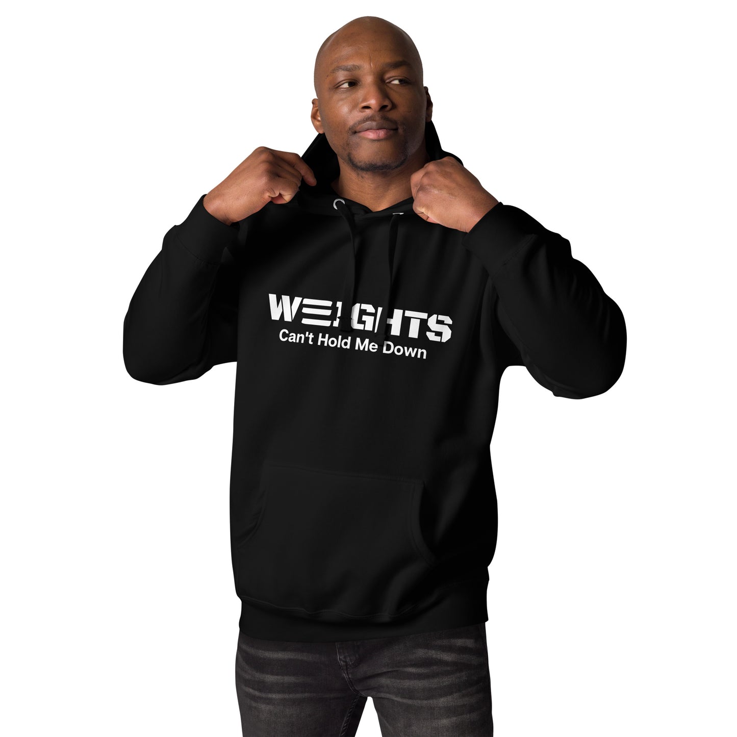 WEIGHTS White Unisex Hoodie