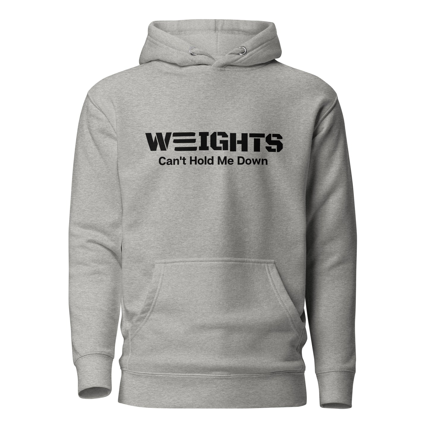 WEIGHTS Black Unisex Hoodie