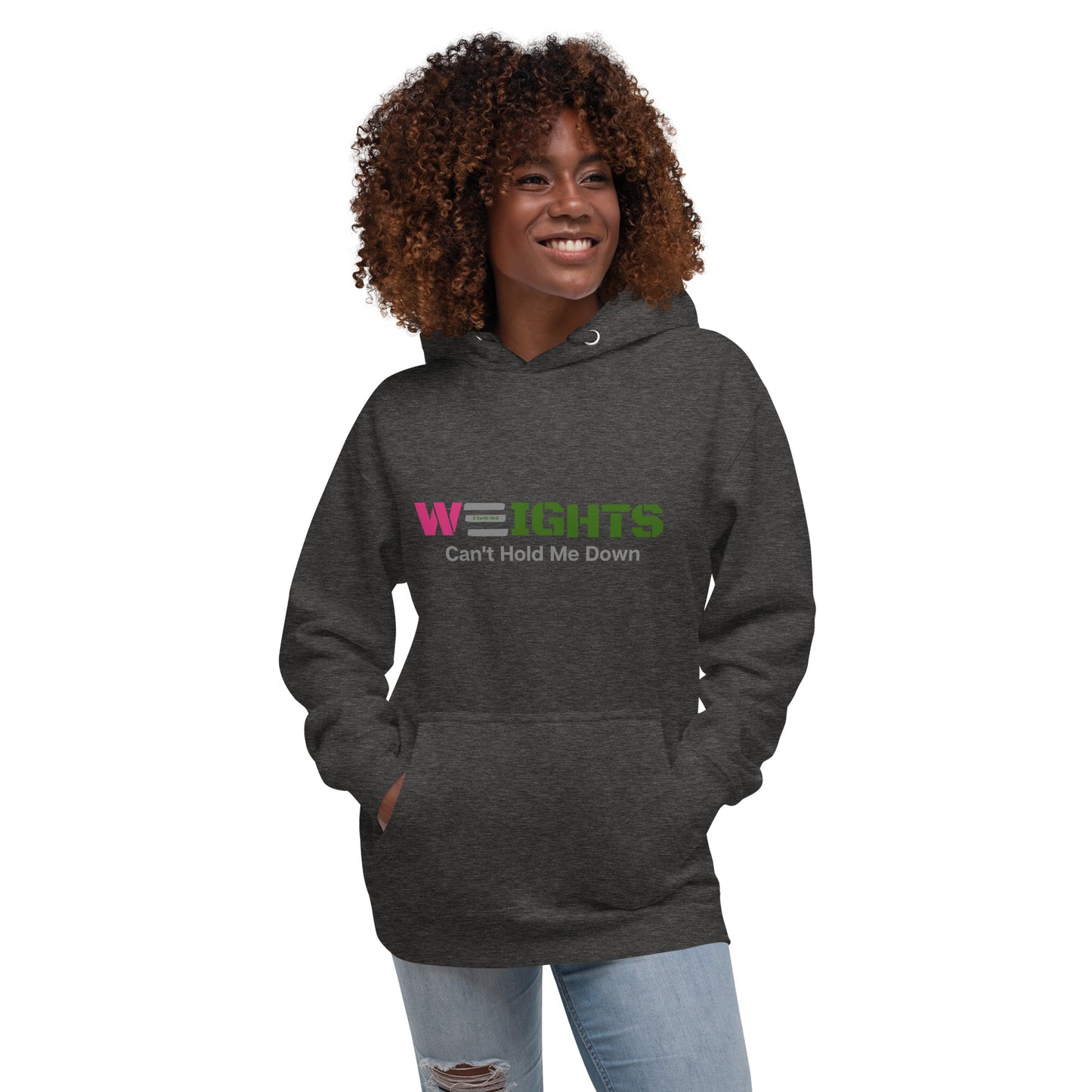 Hoodie - Pink & Green WEIGHTS