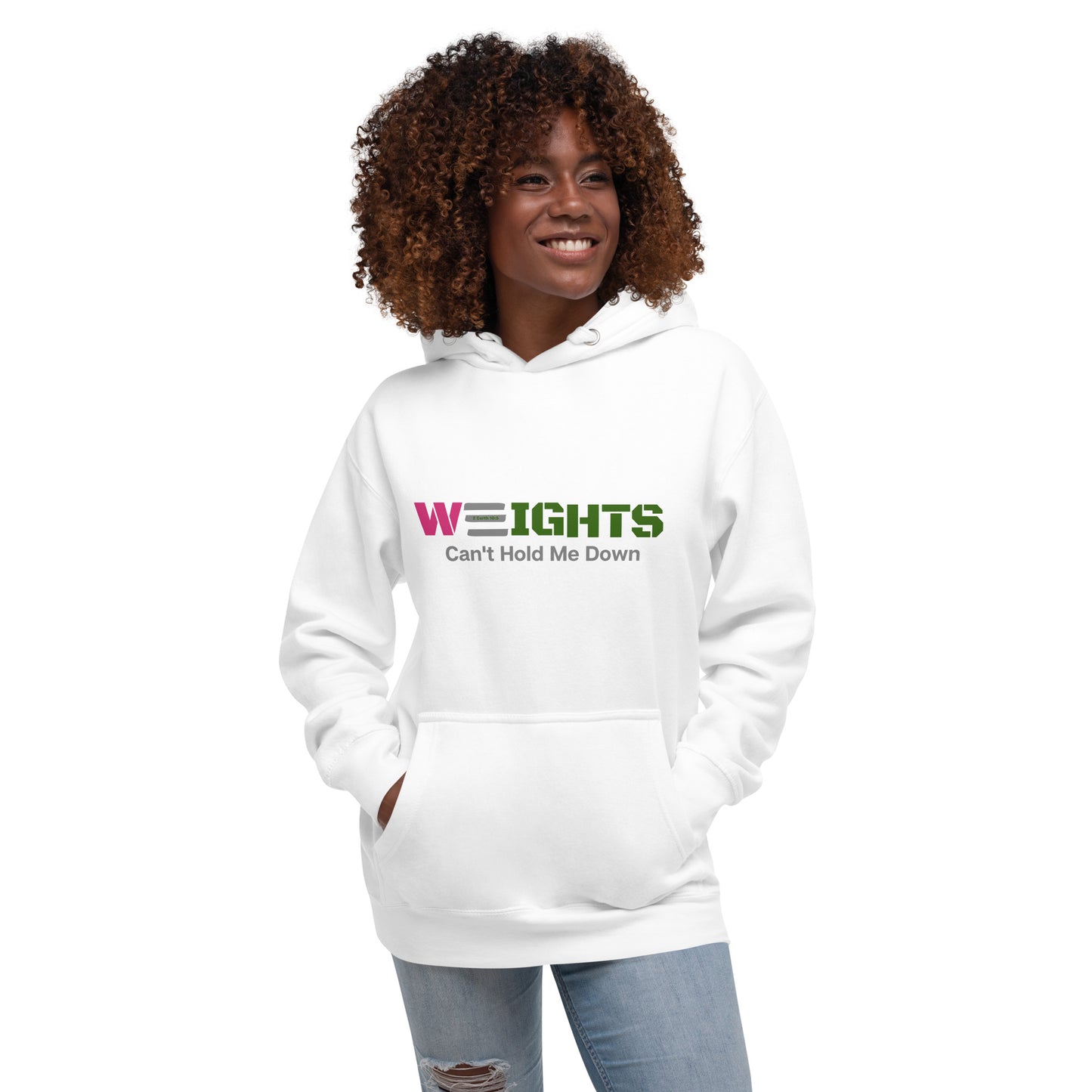 Hoodie - Pink & Green WEIGHTS