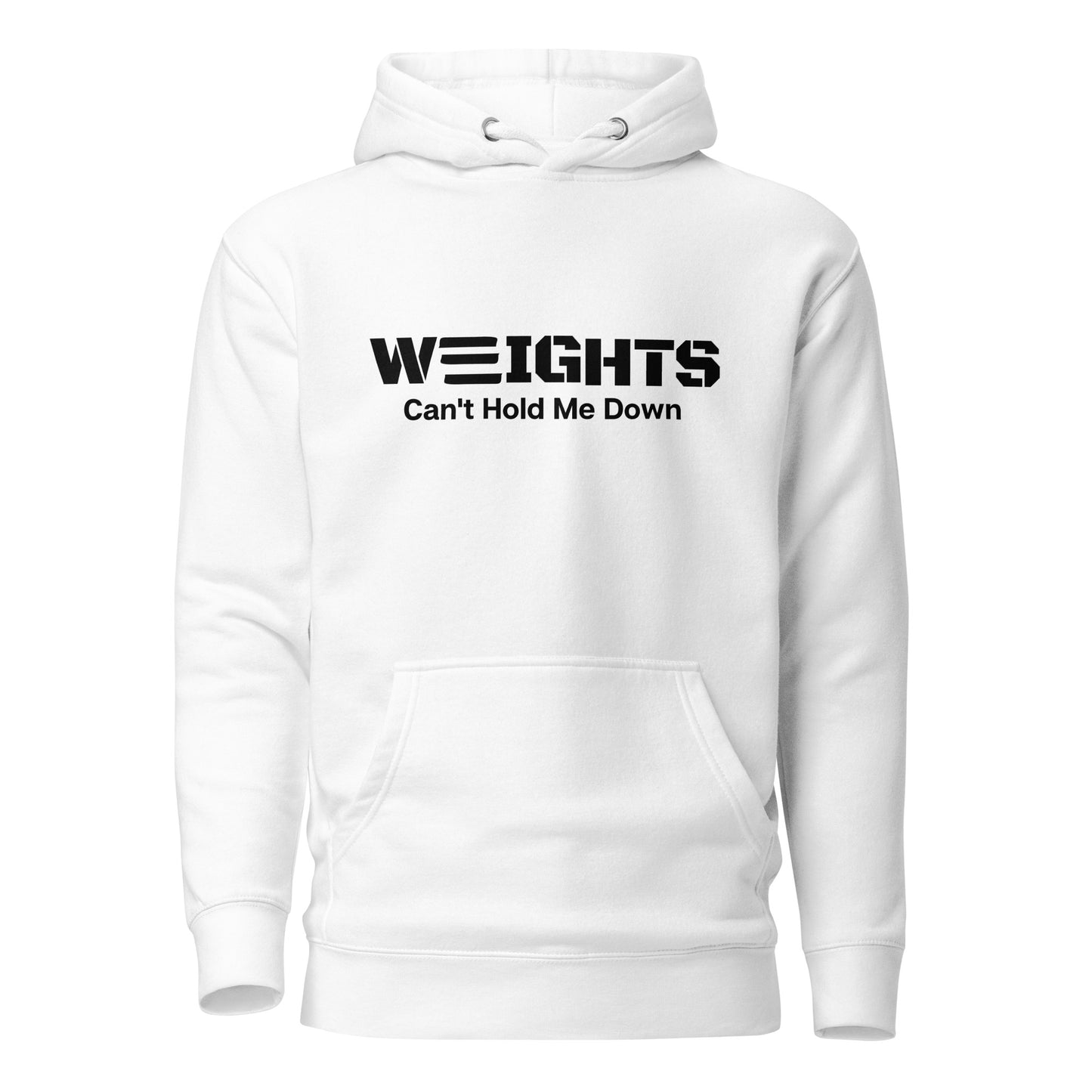 WEIGHTS Black Unisex Hoodie